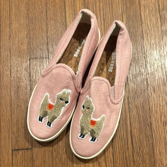Soludos Llama Dusty Rose Slip-On Sneaker 6.5 - Picture 2 of 7